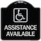 Signmission Assistance Available W/ HandicapHeavy-Gauge Aluminum Architectural Sign, 18" x 18", BS-1818-24332 A-DES-BS-1818-24332 - alternate 1